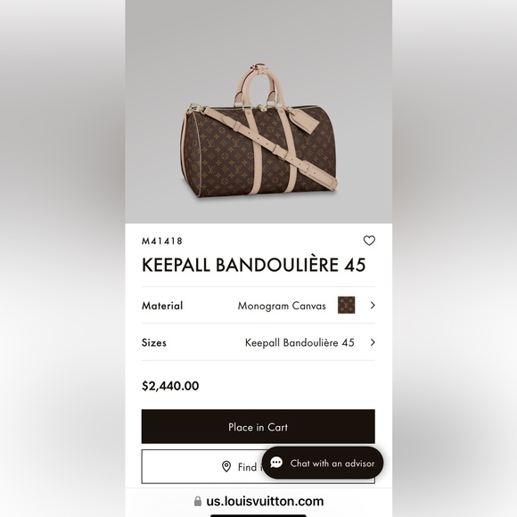 AUTHENTIC LOUIS VUITTON MONOGRAM KEEPALL 45 BANDOULIERE DUFFLE BAG - Picture 16 of 16